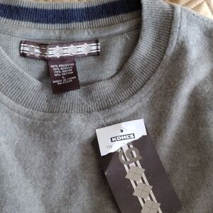 XG Men's Crewneck Sweater - Olive and Dark Brown